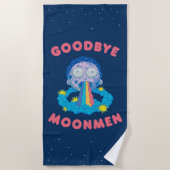 RICK UND MORTY™ | Goodbye Moonmen Strandtuch (Vorderseite)
