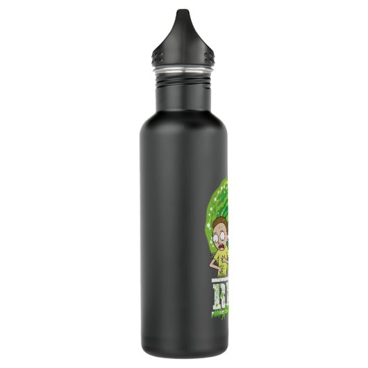 RICK UND MORTY™ | Grüner Splash Edelstahlflasche (Links)