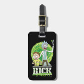RICK UND MORTY™ | Grüner Splash Gepäckanhänger (Vorderseite vertikal)