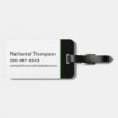 RICK UND MORTY™ | Grüner Splash Gepäckanhänger (Rückseite horizontal)