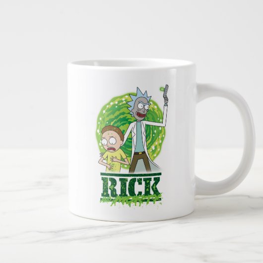 RICK UND MORTY™ | Grüner Splash Jumbo-Tasse (Rechts)