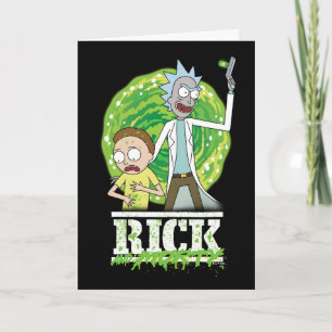 RICK UND MORTY™   Grüner Splash Karte