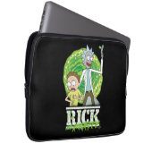 RICK UND MORTY™ | Grüner Splash Laptopschutzhülle (Vorne Rechts)