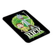 RICK UND MORTY™ | Grüner Splash Magnet (Rechte Seite)
