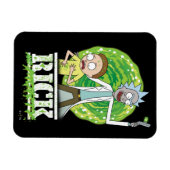 RICK UND MORTY™ | Grüner Splash Magnet (Horizontal)