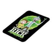 RICK UND MORTY™ | Grüner Splash Magnet (Linke Seite)