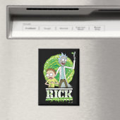 RICK UND MORTY™ | Grüner Splash Magnet (In Situ (Geschirrspüler))