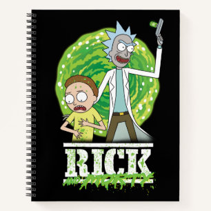 RICK UND MORTY™   Grüner Splash Notizblock