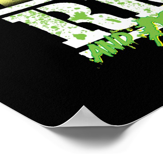 RICK UND MORTY™ | Grüner Splash Poster (Ecke)