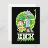 RICK UND MORTY™ | Grüner Splash Postkarte (Vorne/Hinten)