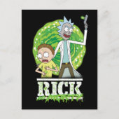 RICK UND MORTY™ | Grüner Splash Postkarte (Vorderseite)