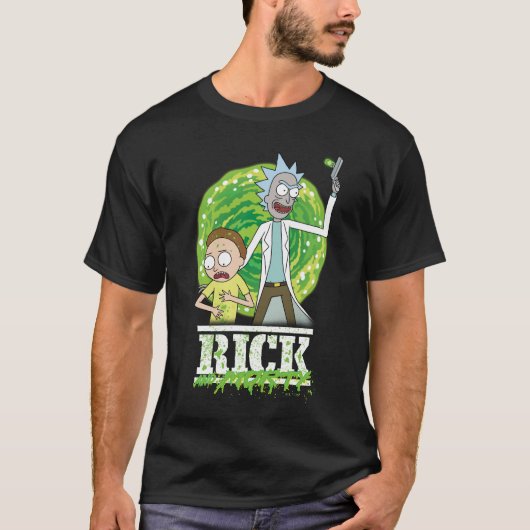 RICK UND MORTY™ | Grüner Splash T-Shirt (Vorderseite)