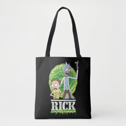 RICK UND MORTY™ | Grüner Splash Tasche (Vorderseite)