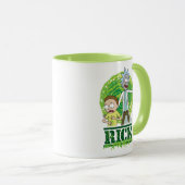 RICK UND MORTY™ | Grüner Splash Tasse (VorderseiteRechts)