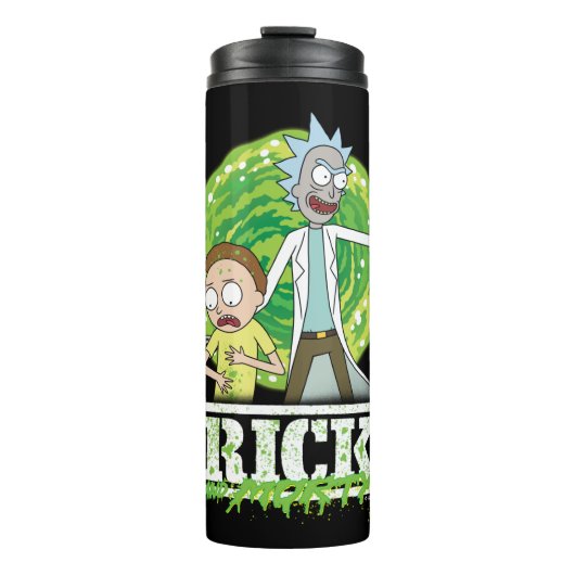 RICK UND MORTY™ | Grüner Splash Thermosbecher (Vorderseite)