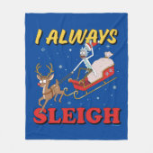Rick und Morty | I Always Sleigh Fleecedecke (Vorderseite)