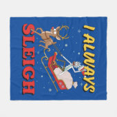 Rick und Morty | I Always Sleigh Fleecedecke (Vorderseite (Horizontal))