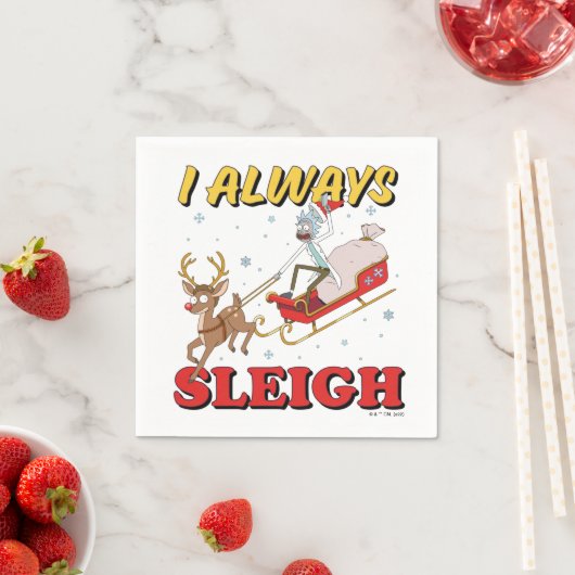 Rick und Morty | I Always Sleigh Serviette (Beispiel)