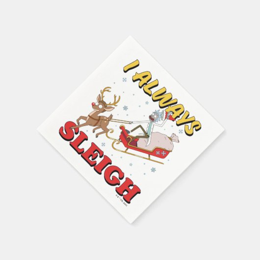 Rick und Morty | I Always Sleigh Serviette (Ecke)