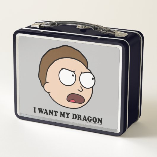 RICK UND MORTY™ | Ich habe meinen Drachen Gewollt Metall Brotdose (Rückseite)