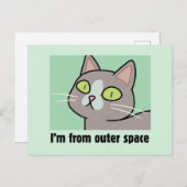 RICK UND MORTY™ | Ich komme aus dem Weltraum Einladungspostkarte (Vorne/Hinten)