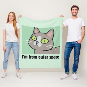 RICK UND MORTY™ Ich komme aus dem Weltraum Fleecedecke