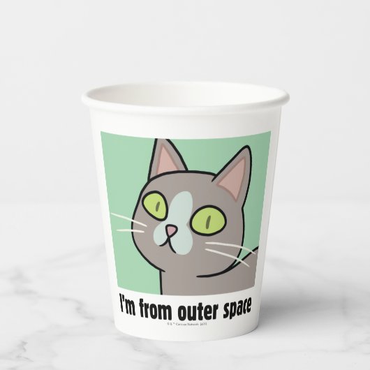 RICK UND MORTY™ | Ich komme aus dem Weltraum Pappbecher (Rückseite)