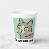 RICK UND MORTY™ | Ich komme aus dem Weltraum Pappbecher (Vorderseite)