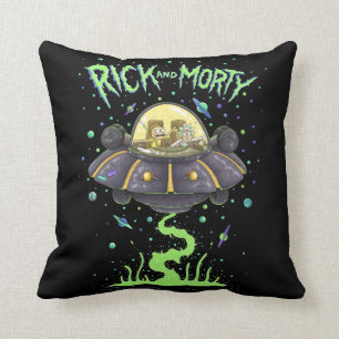 RICK UND MORTY™   Illustriert Space Flight Graph Kissen