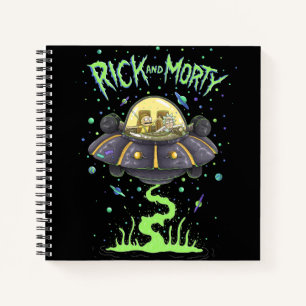 RICK UND MORTY™   Illustriert Space Flight Graph Notizblock