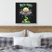 RICK UND MORTY™ | Illustriert Space Flight Graphic Leinwanddruck (Insitu (Schlafzimmer))