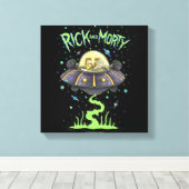 RICK UND MORTY™ | Illustriert Space Flight Graphic Leinwanddruck (Insitu (Holzboden))