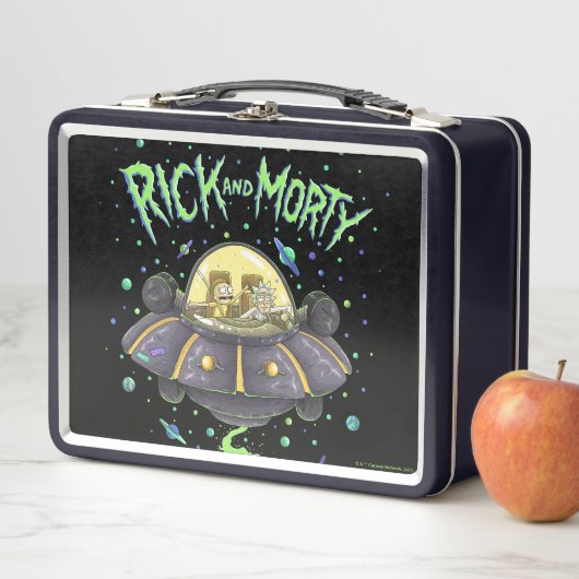 RICK UND MORTY™ | Illustriert Space Flight Graphic Metall Brotdose (Beispiel)