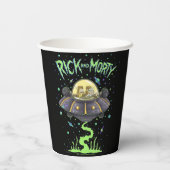 RICK UND MORTY™ | Illustriert Space Flight Graphic Pappbecher (Rückseite)
