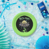 RICK UND MORTY™ | Illustriert Space Flight Graphic Pappteller (Party)