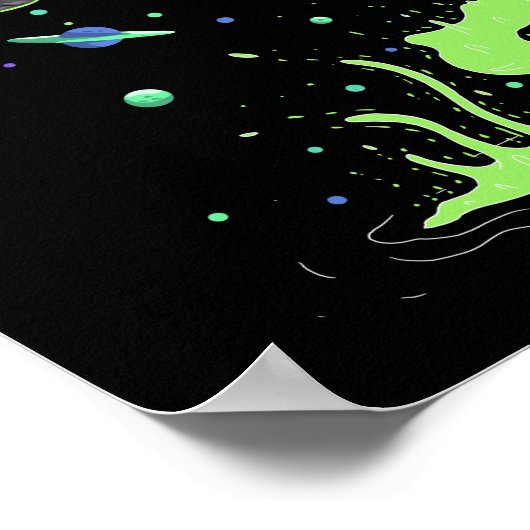 RICK UND MORTY™ | Illustriert Space Flight Graphic Poster (Ecke)