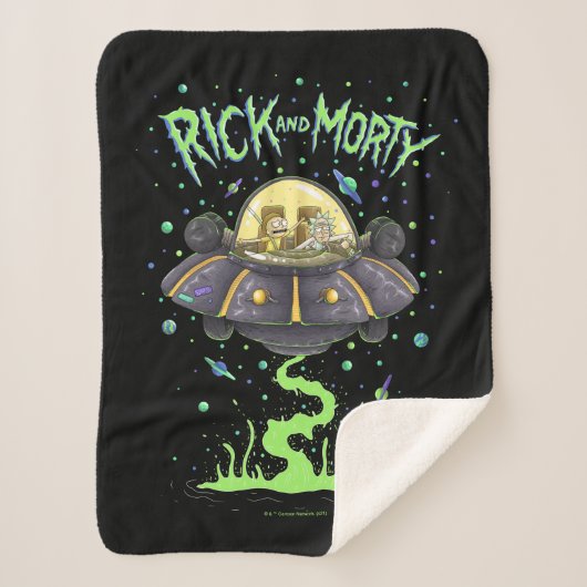 RICK UND MORTY™ | Illustriert Space Flight Graphic Sherpadecke (Vorderseite)