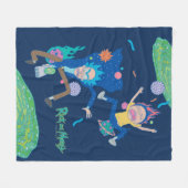 RICK UND MORTY™ | Infizierter Portal-Jump Fleecedecke (Vorderseite (Horizontal))