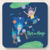 RICK UND MORTY™ | Infizierter Portal-Jump Getränkeuntersetzer (Vorderseite)