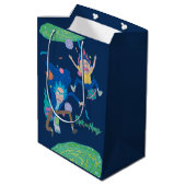 RICK UND MORTY™ | Infizierter Portal-Jump Mittlere Geschenktüte (Rückseite Schrägansicht)