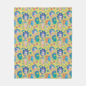 RICK UND MORTY™ | Infiziertes Smith-Familienmuster Fleecedecke (Vorderseite)