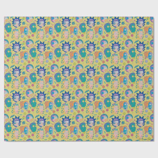 RICK UND MORTY™ | Infiziertes Smith-Familienmuster Geschenkpapier (Flach)