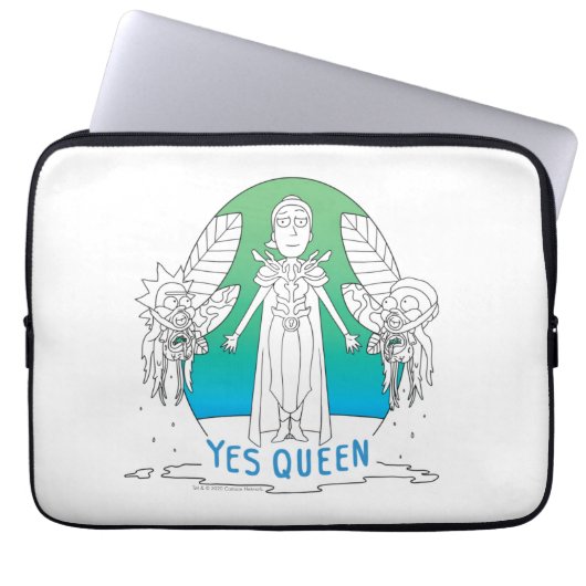 RICK UND MORTY™ | Ja Queen Laptopschutzhülle (Vorderseite)