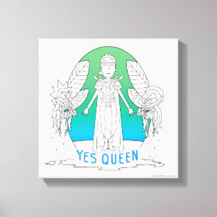 RICK UND MORTY™ Ja Queen Leinwanddruck