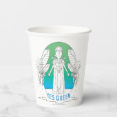 RICK UND MORTY™ | Ja Queen Pappbecher (Rückseite)