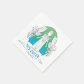 RICK UND MORTY™ | Ja Queen Serviette (Ecke)