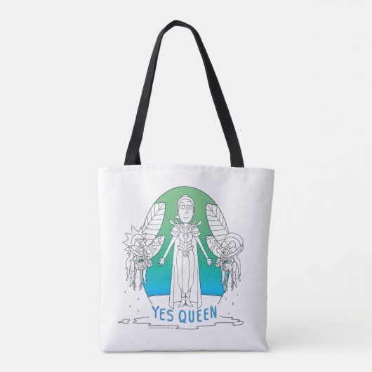 RICK UND MORTY™ | Ja Queen Tasche (Rückseite)