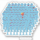 RICK UND MORTY™ | Kirkland Herr Meeseeks Aufkleber (Vorderseite)