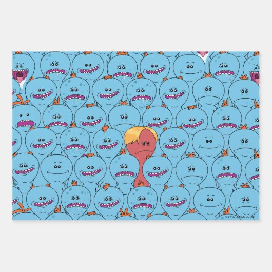 RICK UND MORTY™ | Kirkland Herr Meeseeks Geschenkpapier Set (Vorderseite 3)