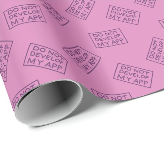 RICK UND MORTY™ | MEINE APP NICHT ENTWICKELN GESCHENKPAPIER (Rolleneckpunkt)